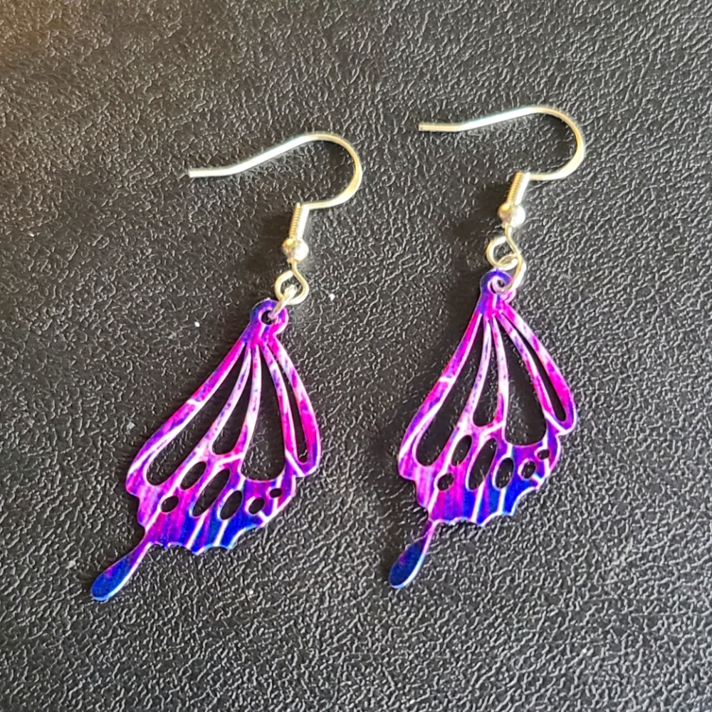 Handcrafted Butterfly Wing Earrings